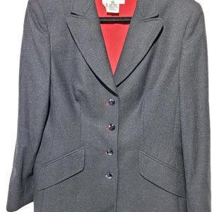 Escada Gray Blazer with red detail